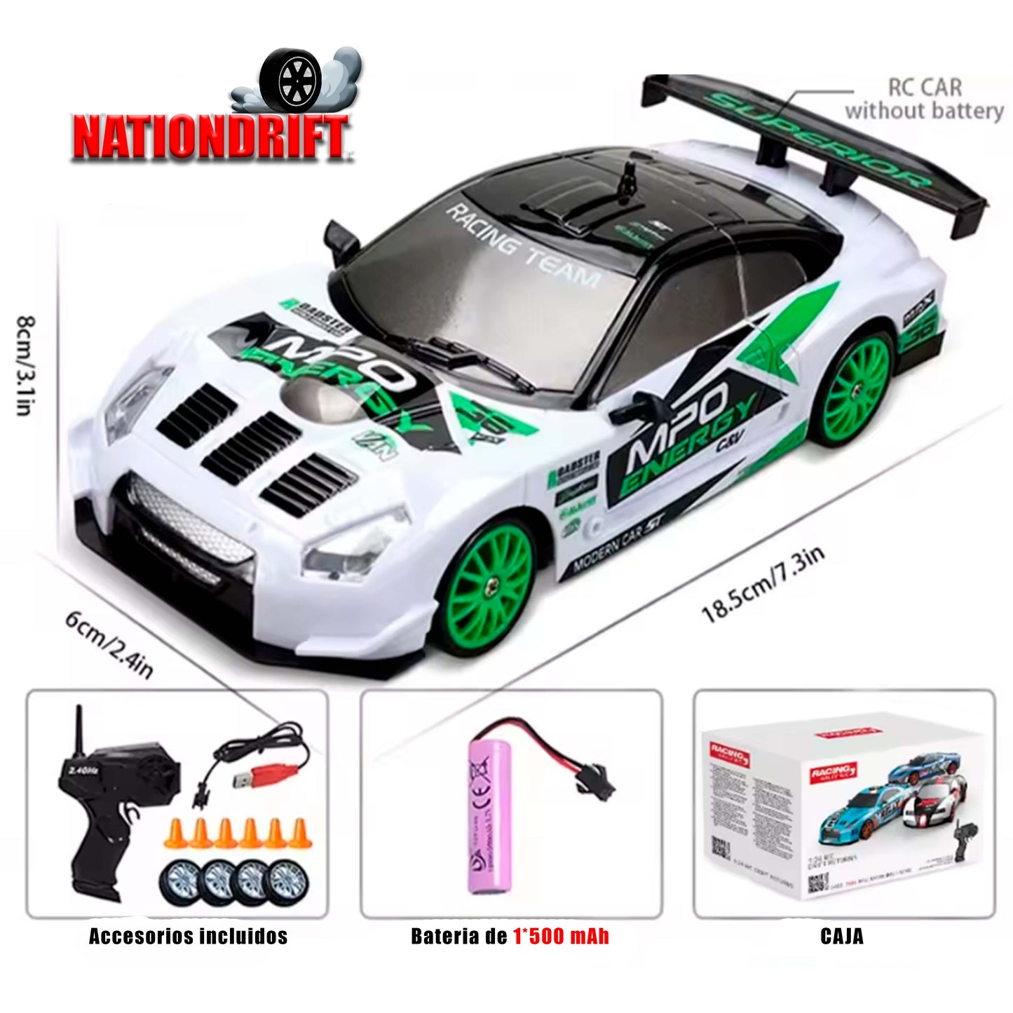 Auto deportivo a control remoto Drifting